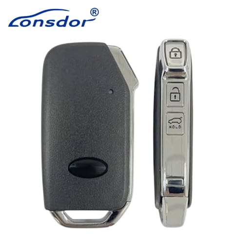 Lonsdor – HY30-41 Kia Style – 3-Button Universal Smart Key – ID46+ID47+ID4A+ID8A – Adjustable Frequency (Aftermarket)