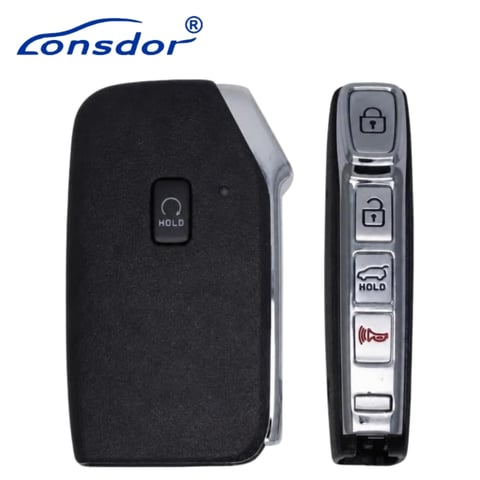 Lonsdor – HY30-43 Kia Style – 5-Button Universal Smart Key – ID46+ID47+ID4A+ID8A – Adjustable Frequency (Aftermarket)