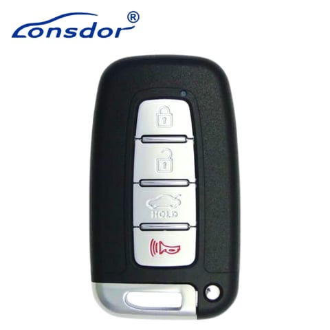 Lonsdor – HY30-62 Hyundai Style – 4-Button Universal Smart Key – ID46+ID47+ID4A+ID8A – Adjustable Frequency (Aftermarket)