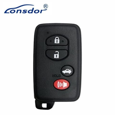 Lonsdor – LT20-01 – Toyota Subaru Style – 4-Button Universal Smart Key – 8A+4D – Adjustable Frequency / HYQ14AAB, HYQ14ACX (Aftermarket)