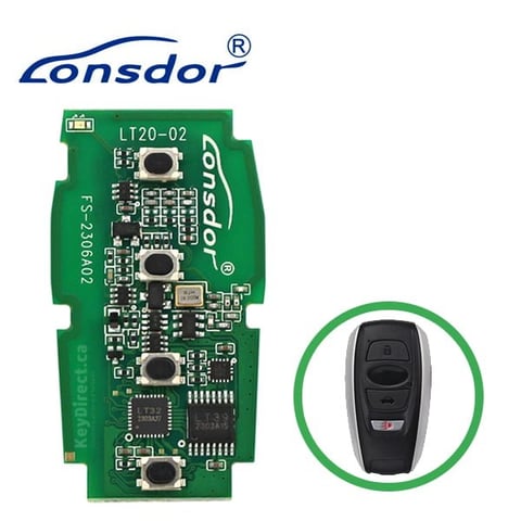 Lonsdor – LT20-02 – 4-Button Smart Key PCB 8A4D For Subaru Adjustable Frequency