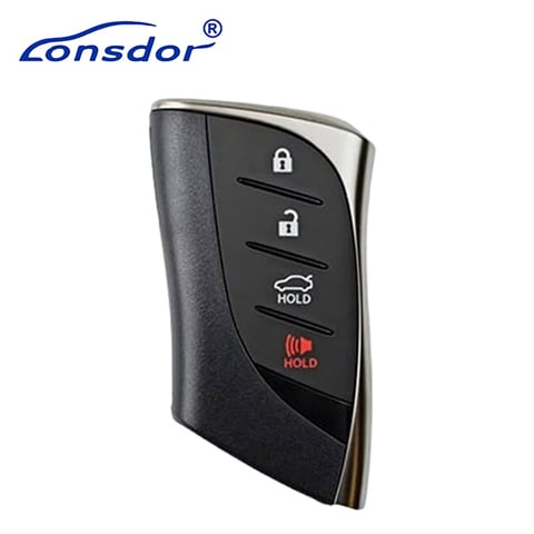 Lonsdor – LT20-07 – Lexus Style 4-Button Universal Smart Key – 8A+4D – Adjustable Frequency / HYQ14FBF (Aftermarket)