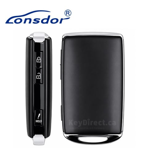 Lonsdor – MZ30-14 Mazda Style – 3-Button Universal Smart Key – ID4D ID49 – Adjustable Frequency (Aftermarket)