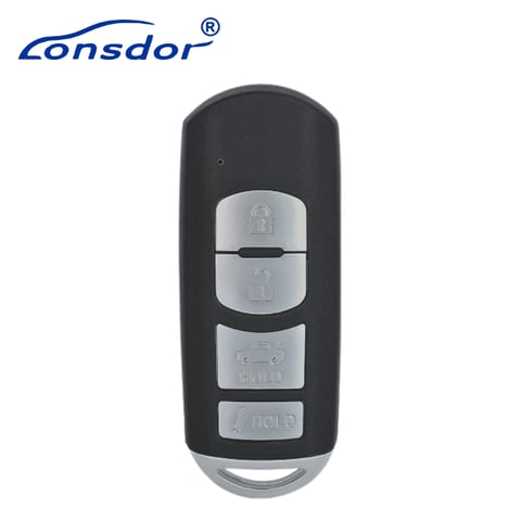 Lonsdor – MZ30-22 Mazda Style – 4-Button Universal Smart Key – ID4D ID49 – Adjustable Frequency (Aftermarket)