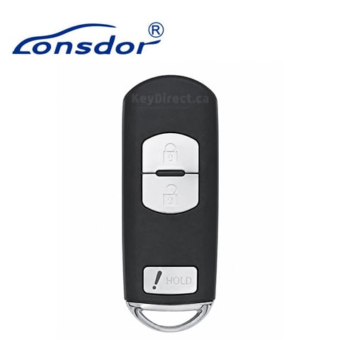 Lonsdor – MZ30-26 Mazda Style – 3-Button Universal Smart Key – ID4D ID49 – Adjustable Frequency (Aftermarket)