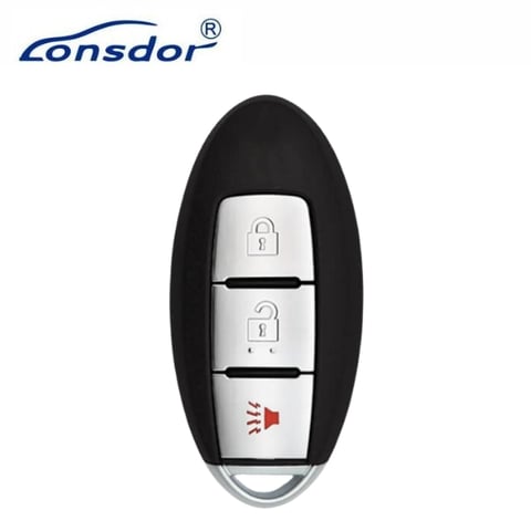 Lonsdor – NS30-01 Nissan Style – 3-Button Universal Smart Key – ID46+ID47+ID4A – Adjustable Frequency (Aftermarket)