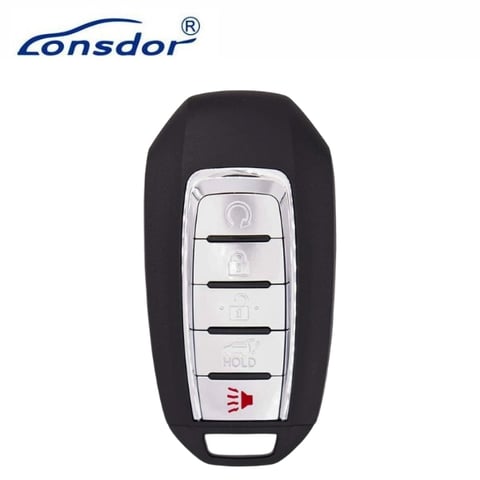 Lonsdor – NS30-22 Nissan Style – 5-Button Universal Smart Key – ID46+ID47+ID4A – Adjustable Frequency (Aftermarket)