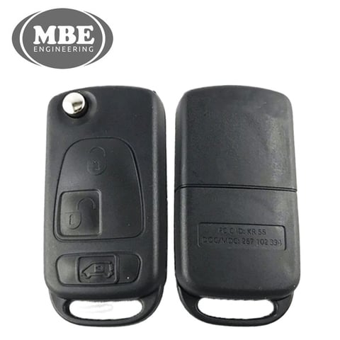 MBE – 2007-2018 Mercedes / Dodge Sprinter / 3-Button Flip Key / HU64 / XT27A Super Chip for KR55 Key Maker (Aftermarket)