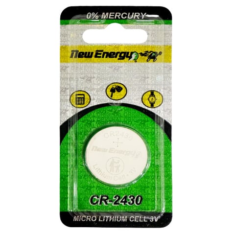 New Energy – CR2430 3-Volt Lithium Battery (1 PC)