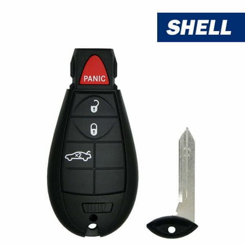 2008-2019 Chrysler Dodge Jeep VW / 4-Button Fobik Key SHELL for IYZ-C01C (Aftermarket)