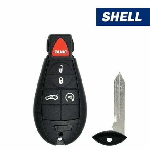 2008-2019 Chrysler Dodge Jeep VW / 5-Button Fobik Key Shell for IYZ-C01C (Aftermarket)
