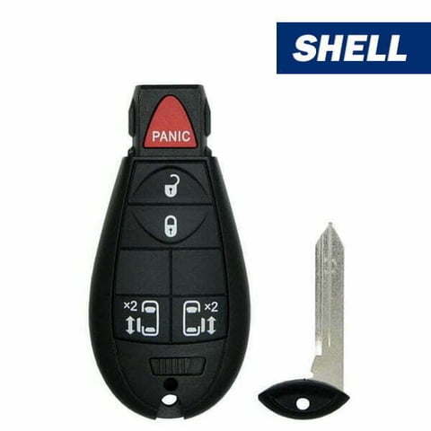 2008-2019 Chrysler Dodge Jeep VW / 5-Button Fobik Key Shell for IYZ-C01C (Aftermarket)