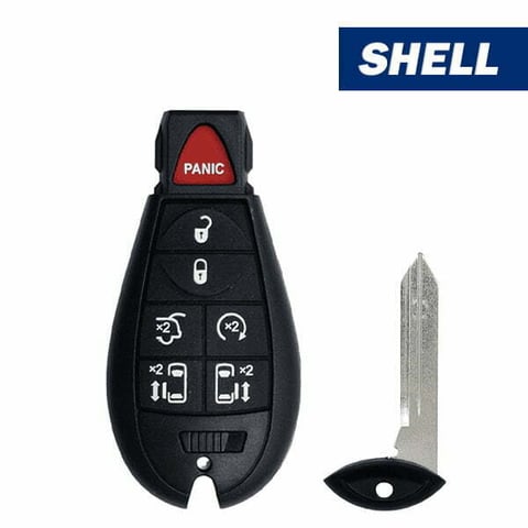 2008-2019 Chrysler Dodge Jeep VW / 7-Button Fobik Key SHELL for IYZ-C01C