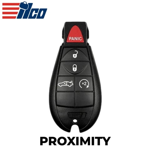 ILCO Look-Alike™ 2009-2013 Jeep Grand Cherokee Dodge Durango / 5-Button Keyless Go Fobik / IYZ-C01C / POD-LAL-5B10