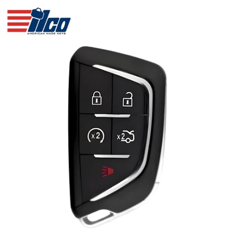 ILCO Look-Alike™ 2020-2022 Cadillac CT4 / CT5 / 5-Button Smart Key / PN: 13548127 / FCC ID: YG0G20TB1 (PRX-CAD-5B7)
