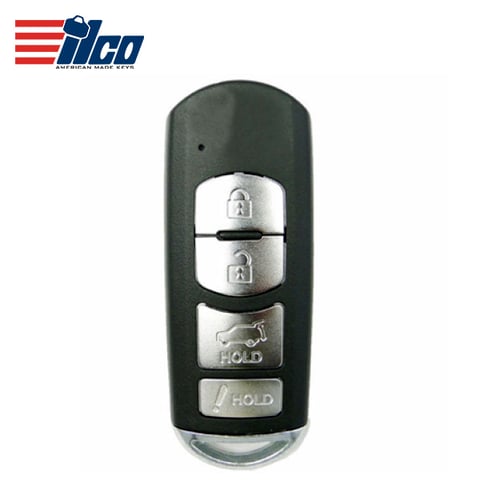ILCO Look-Alike™ 2016-2019 Mazda CX-5 CX-9 / 4-Buttons Smart Key / PN: TKY2-67-5DY / WAZSKE13D02