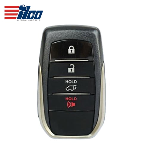 ILCO Look-Alike™ 2018-2019 Toyota Land Cruiser / 4-Button Smart Key / PN: 89904-0E120 / HYQ14FBA (AG Board 2110)