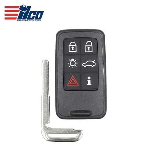 ILCO Look-Alike™  2007-2018 Volvo / 6-Button Smart Key / FCC ID: KR55WK49266 / PN: 30659498 / Keyless Drive / 434 Mhz / PRX-VOLVO-6B1