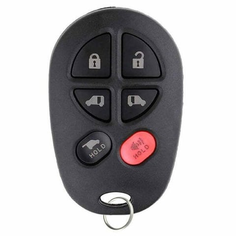 2004-2018 Toyota Sienna / 6-Button Keyless Entry Remote / PN: 89742-AE051 / GQ43VT20T (Aftermarket)