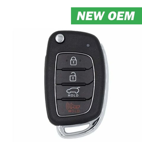 2017-2019 Hyundai Santa Fe / 4-Button Remote Flip Key / PN: 95430-2W010 / FCC ID: TQ8-RKE-4F31 / Canadian Version (OEM)