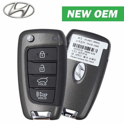 2019-2021 Hyundai Veloster / 4-Button Flip Key / FCC ID: SY5IGRGE04 / PN: 95430-J3000 (OEM)