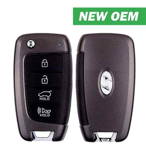 2018-2021 Hyundai Kona / 4-Button Flip Key / FCC ID: OSLOKA-450T / PN: 95430 J9500 (OS) / NO CHIP (OEM)