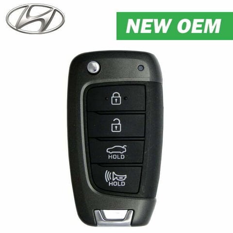 2019-2021 Hyundai Sonata / 4-Button Flip Key / PN: 95430-L1000 / FCC ID: TQ8-RKE-4F40 (OEM)