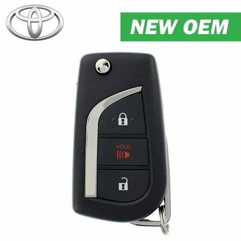 2019-2022 Toyota RAV4 / 3-Button Remote Flip Key / PN: 89070-0R300 / FCC ID: GQ4-73T (H Chip) (OEM)