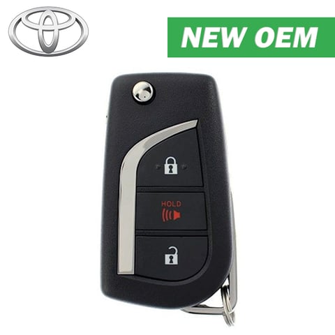 2019-2024 Toyota RAV4 / 3-Button Remote Flip Key / FCC ID: GQ4-73T / PN: 89070-0R380 (NEW OEM – NO BOX)