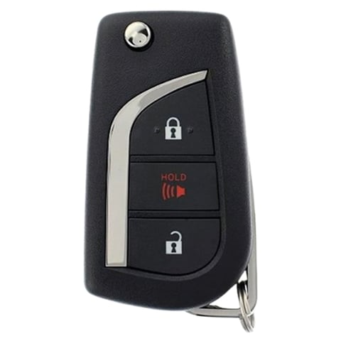 2019-2022 Toyota RAV4 / 3-Button Remote Flip Key / PN: 89070-0R450 / FCC ID: HYQ12BFS (H Chip) (Refurbished)