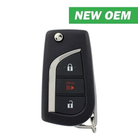 2019-2022 Toyota RAV4 / 3-Button Remote Flip Key / PN: 89070-0R450 / FCC ID: HYQ12BFS (H Chip) (NEW OEM – NO BOX)