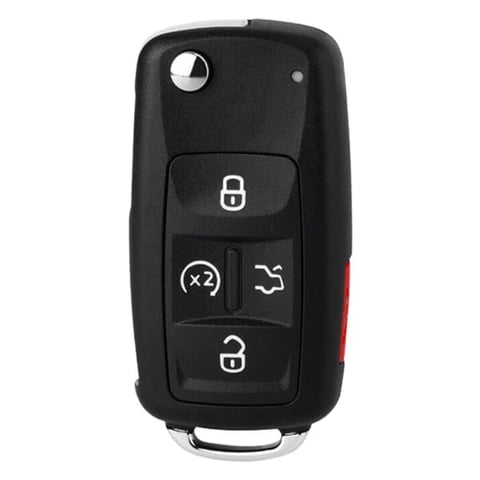 2010-2017 Volkswagen / 5-Button Flip Key / PN: 561837202D / FCC ID: NBG010206T / NON PROX (Aftermarket)