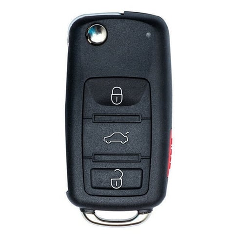2004-2008 Volkswagen Touareg / 4-Button Flip Key w/ Smart Access / FCC ID: KR55WK45032 (Aftermarket)