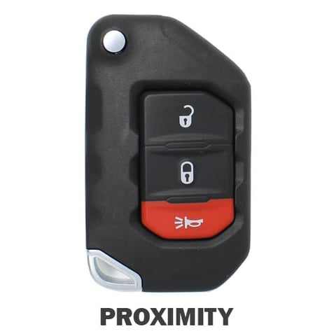 2018-2026 Jeep Wrangler Gladiator / 3-Button Flip Key / PN: 68416782AA / OHT1130261 (Aftermarket)