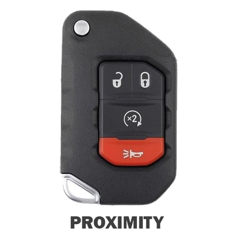 2018-2026 Jeep Wrangler Gladiator / 4-Button Flip Key / PN: 68416784AA / OHT1130261 (Aftermarket)