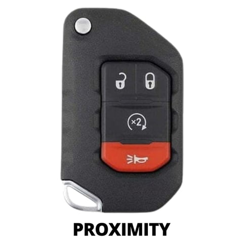 2018-2026 Jeep Wrangler Gladiator / 4-Button Flip Key / PN: 68416784AA / FCC ID: OHT1130261 (Refurbished)