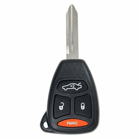 2005-2010 Chrysler Dodge Jeep / 4-Button Remote Head Key / KOBDT04A (Aftermarket)