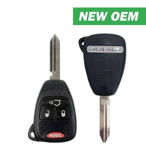 2006-2009 Dodge Durango / 4-Button Remote Head Key / FCC ID: OHT692715AA / PN: 05179512AC (OEM)