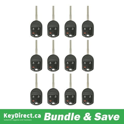 Dozen Pack / 2012-2018 Ford / 3-Button Remote Head Key / CWTWB1U793 / PN: 164-R8046 (Aftermarket)
