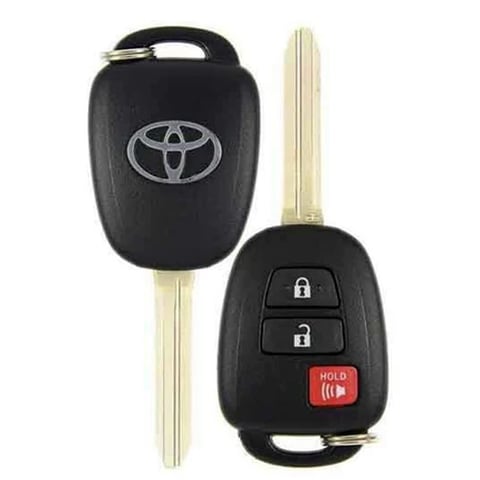 2013-2024 Toyota Tacoma Highlander RAV4 / 3-Button Remote Head Key / PN: 89070-0R130 / HYQ12BDP (H Chip) Canadian Vehicles Only (Refurbished)