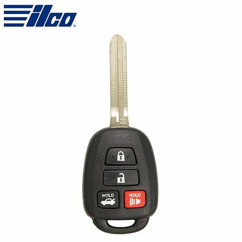 ILCO Look-Alike™ 2013-2019 Toyota / 4-Button Remote Head Key (H Chip) / FCC ID: HYQ12BDM, HYQ12BEL (RHK-TOY-4BH)