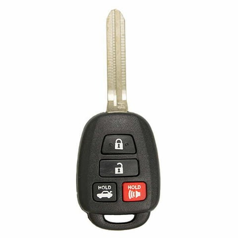 2014-2019 Toyota Camry / 4-Button Remote Head Key / FCC ID: HYQ12BDM (H Chip) / PN: 89070-02880 (Aftermarket)