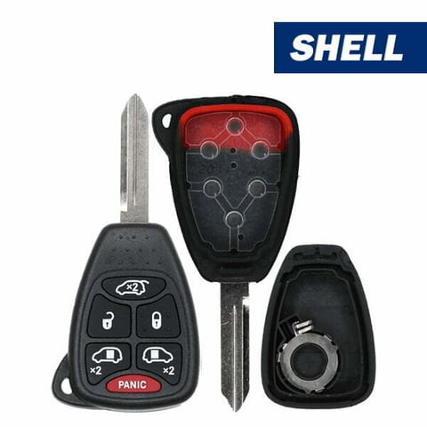 2004-2007 Chrysler / Jeep / Dodge / 6-Button Remote Head Key SHELL / M3N5WY72XX (Aftermarket)