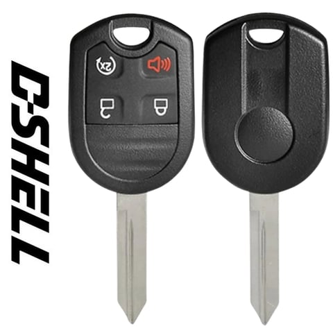 2011-2020 Ford / 4-Button Remote Head Key / D-SHELL / H72 (Aftermarket)
