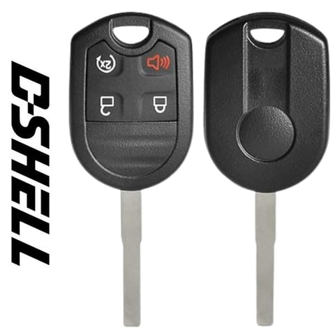 Ford / 4-Button Remote Head Key / D-SHELL / HU101 (Aftermarket)