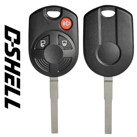 2001-2013 Ford / 3-Button Remote Head Key / D-SHELL / HU101 (Aftermarket)