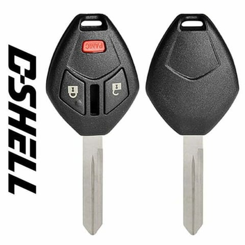 2006 – 2007 Mitsubishi / 3-Button Remote Head / D-SHELL / MIT9 (Aftermarket)