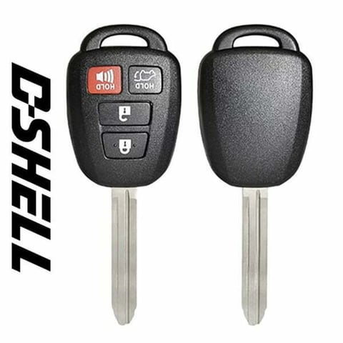 2012 – 2015 Toyota 4-Button Remote Head Key D-SHELL BDM (Aftermarket)