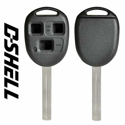 1998 – 2010 Lexus / 3-Button Remote Head / D-SHELL / TOY40 (Aftermarket)