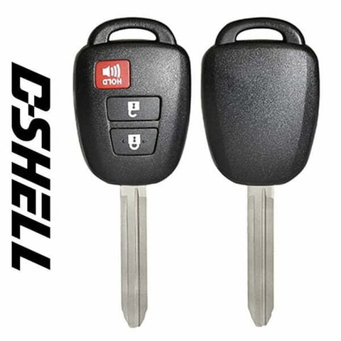Toyota 3-Button Remote Head / D-SHELL / TOY43 (Aftermarket)